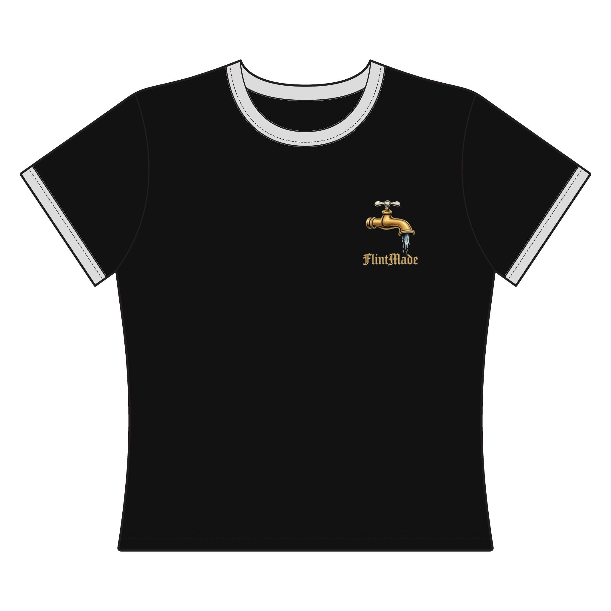 FlintMade 'Control the Flow' Ringer Tee — Built Under Pressure Graphic Shirt