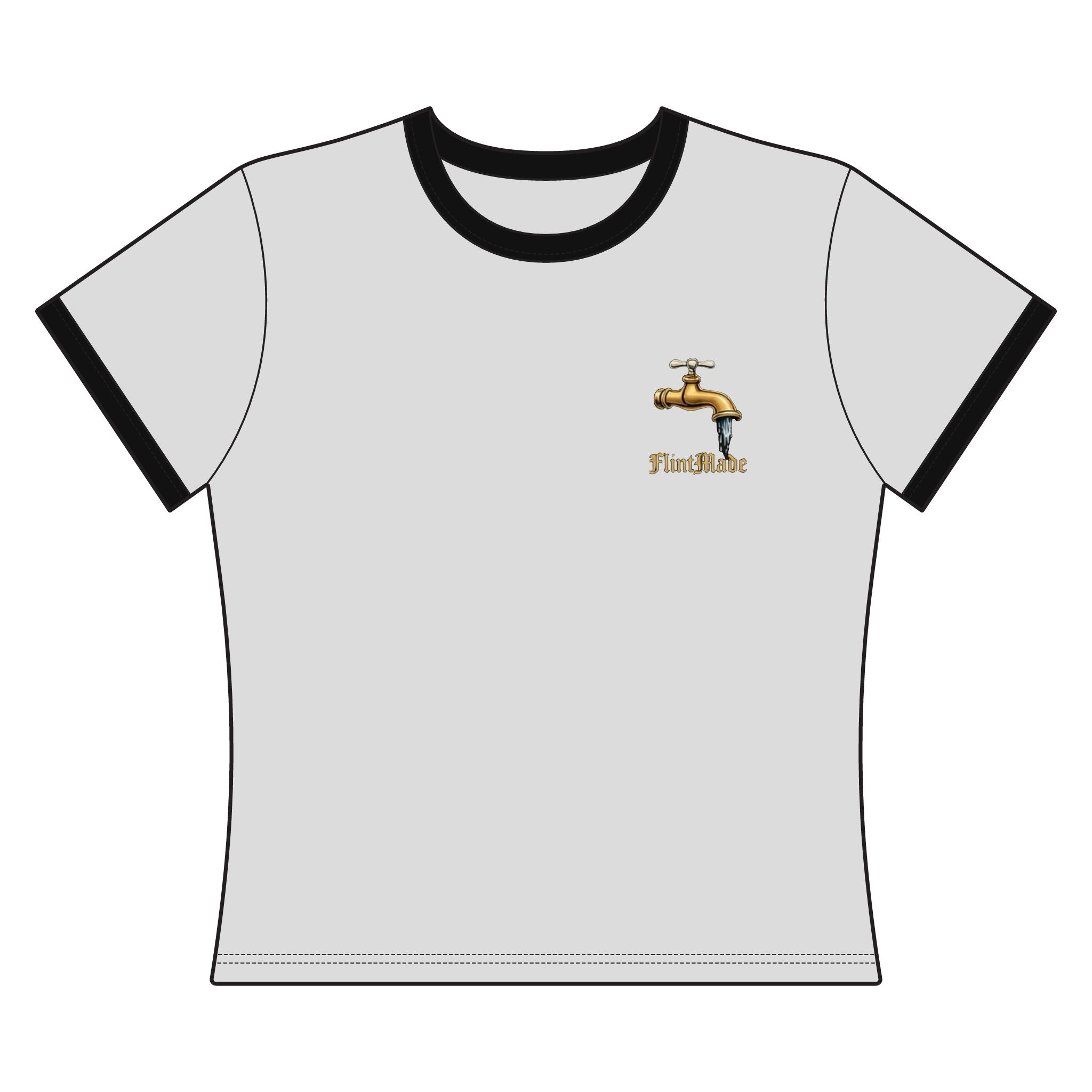 FlintMade 'Control the Flow' Ringer Tee — Built Under Pressure Graphic Shirt