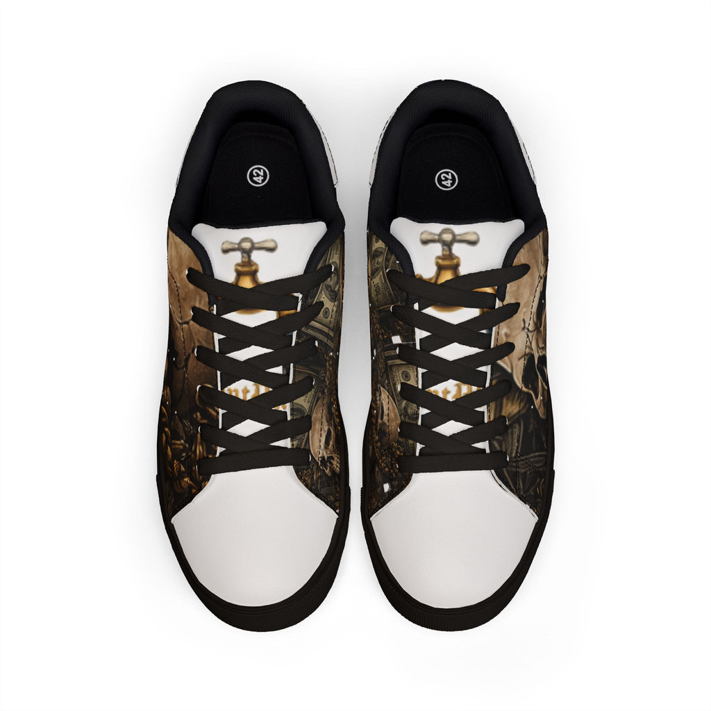 PopiJunior’s (PJ’s) Men’s Leather Low-Top Sneakers