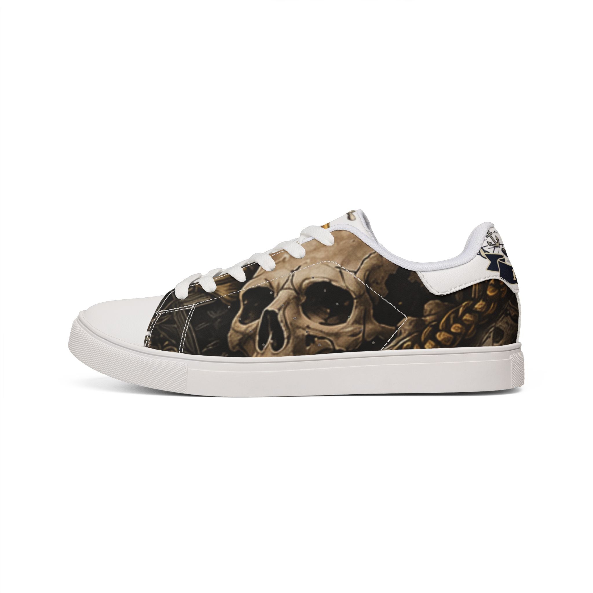 PopiJunior’s (PJ’s) Men’s Leather Low-Top Sneakers
