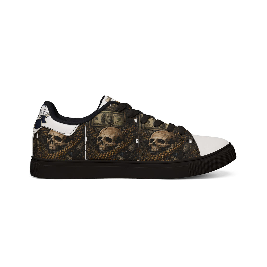 PopiJunior’s (PJ’s) Men’s Leather Low-Top Sneakers