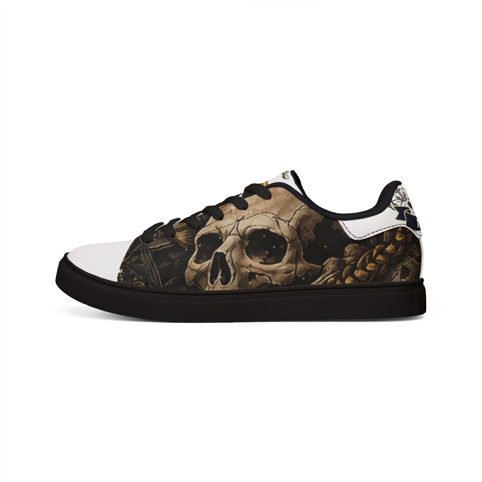 PopiJunior’s (PJ’s) Men’s Leather Low-Top Sneakers