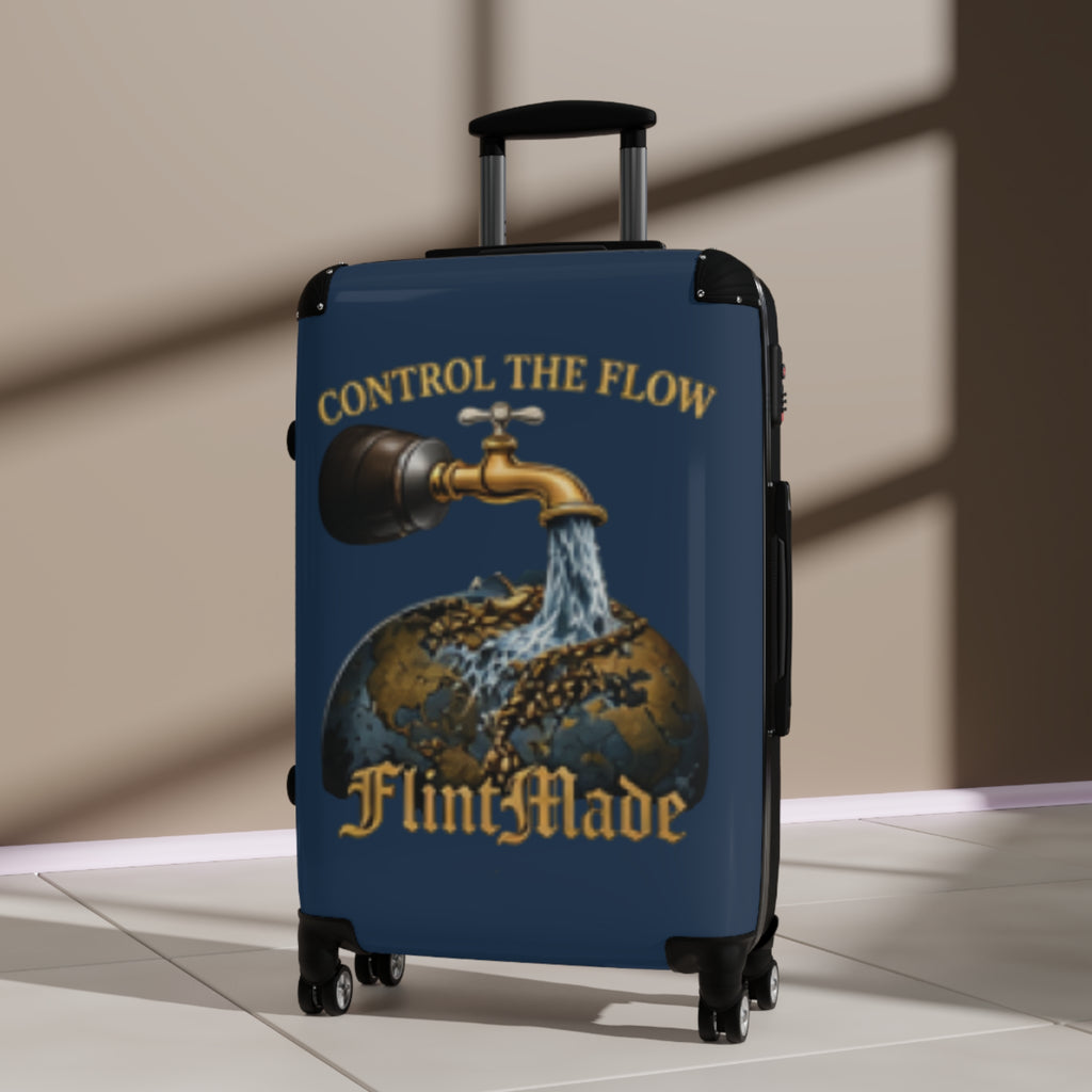Carry-On Suitcase — "Control the Flow"