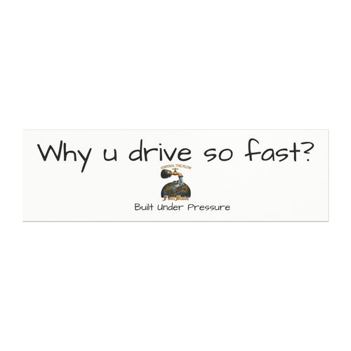 Control The Flow Car Magnet — "Why u drive so fast?" Funny Traffic Safety Magnet