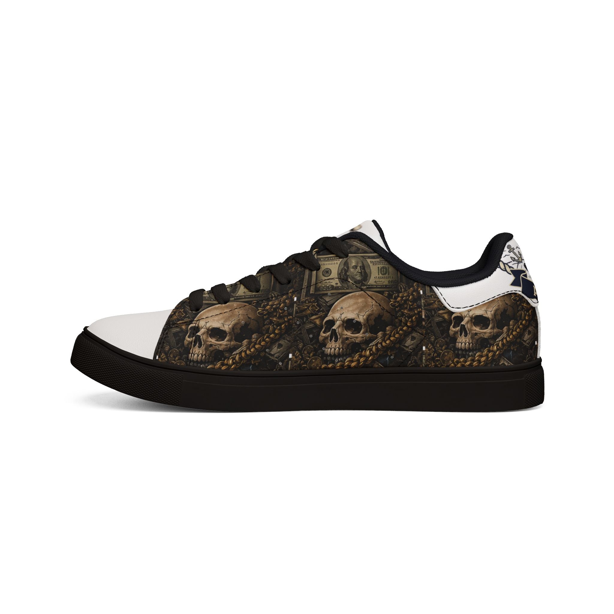 PopiJunior’s (PJ’s) Men’s Leather Low-Top Sneakers