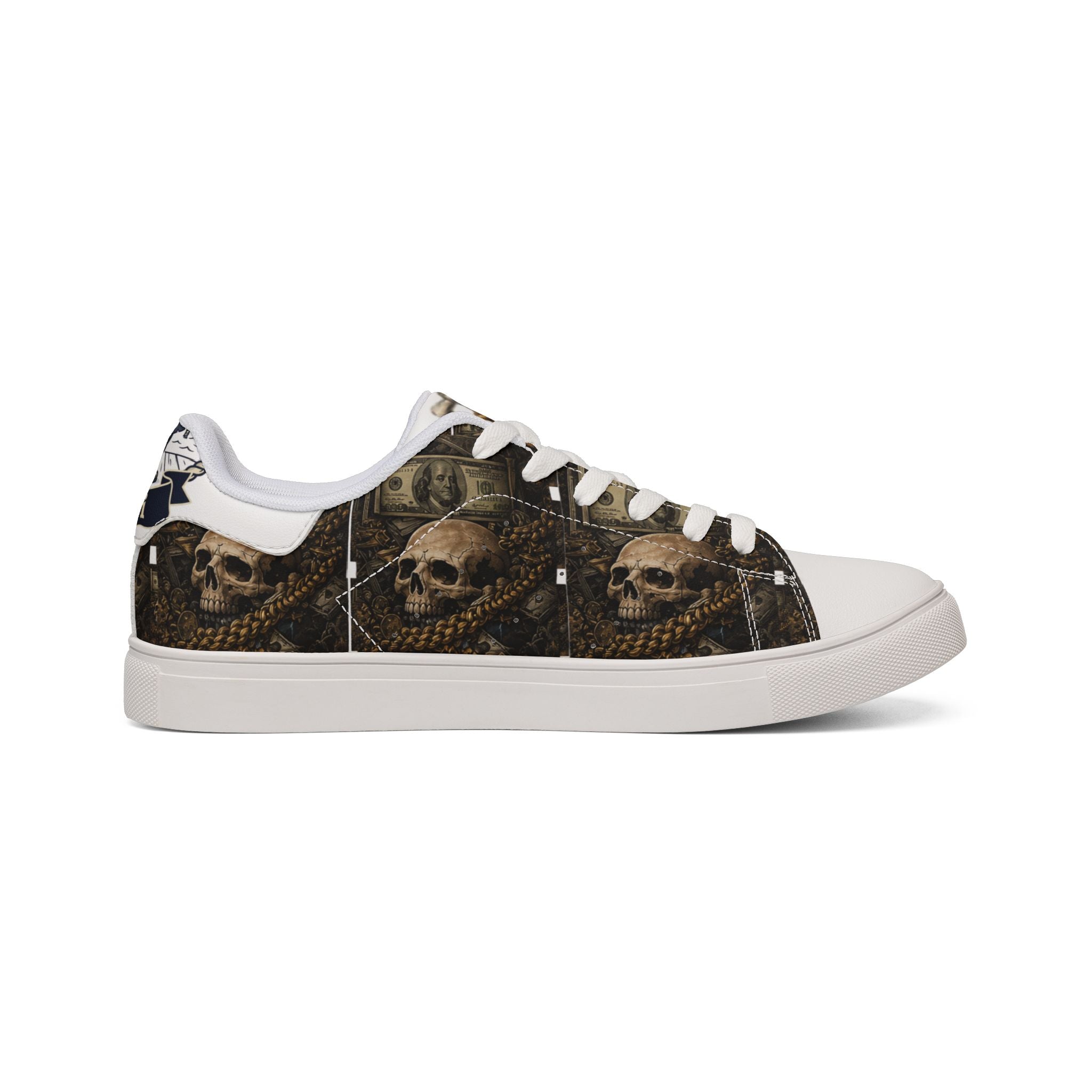 PopiJunior’s (PJ’s) Men’s Leather Low-Top Sneakers