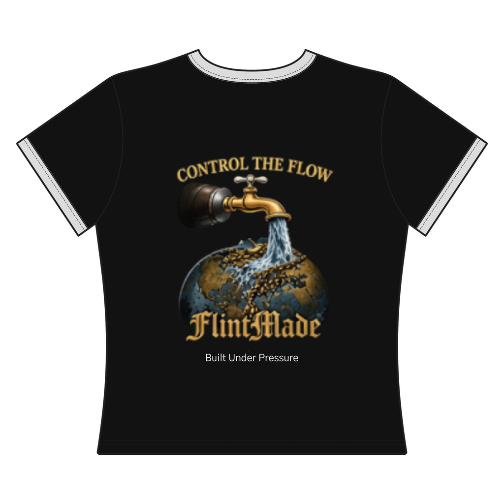 FlintMade 'Control the Flow' Ringer Tee — Built Under Pressure Graphic Shirt